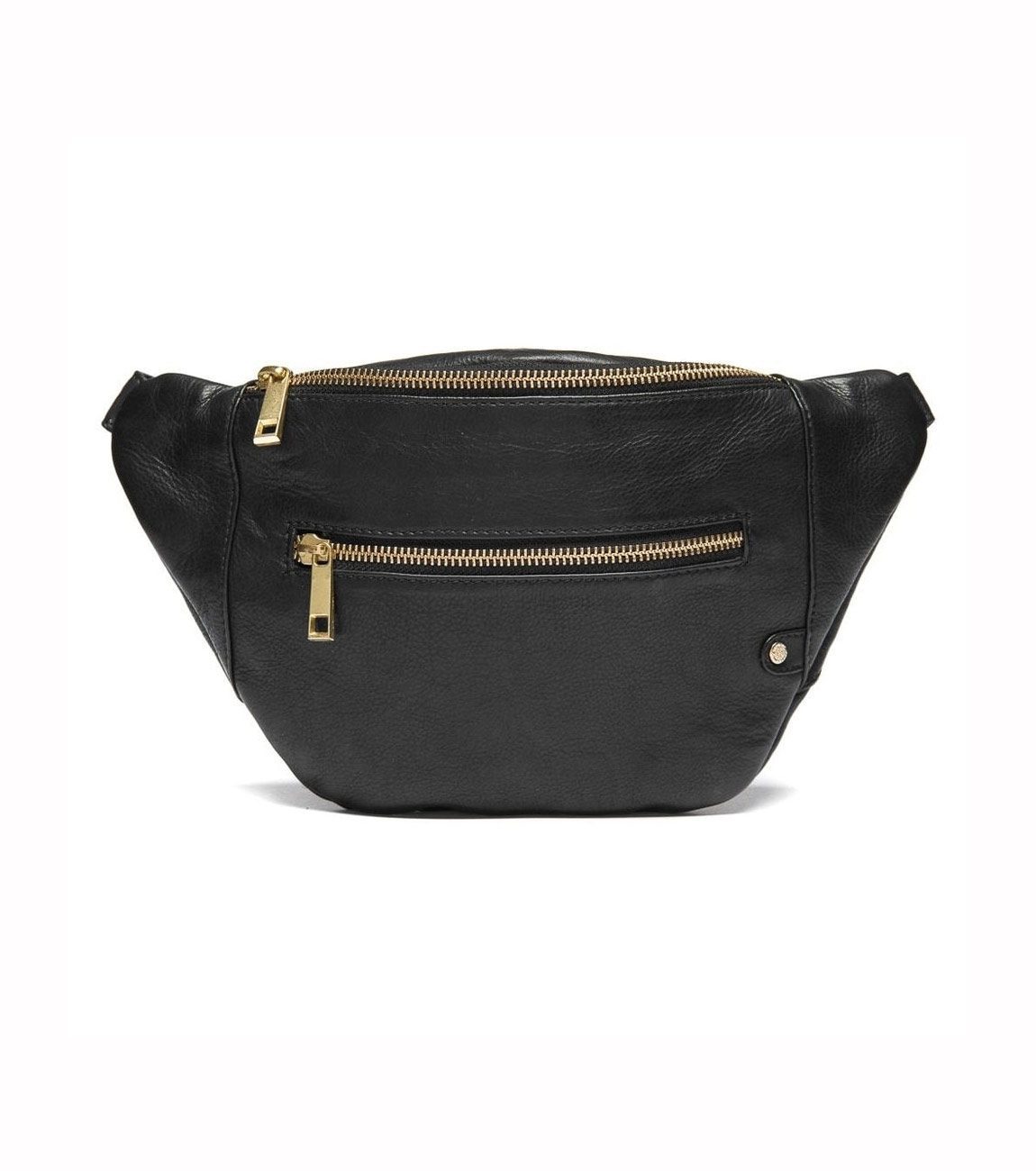 DEPECHE-BLACK-Feminine_bumbag_in_soft_leather-Bum_bag-1RSZ