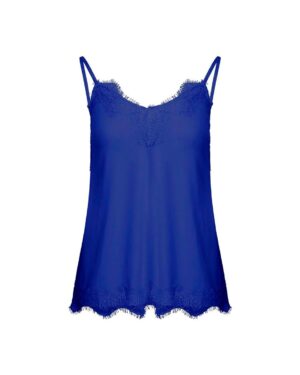 COSTER ROSIE HEART LACE COBALT SINGLET