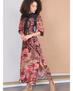 BL^NK VINISIKA RUST DRESS