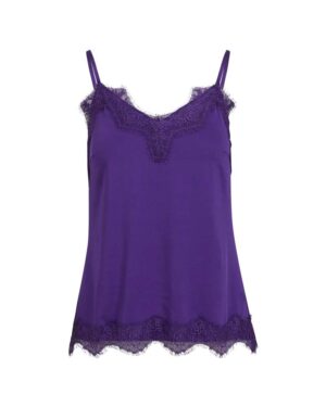 COSTER ROSIE HEART LACE CAMI - WARM PURPLE
