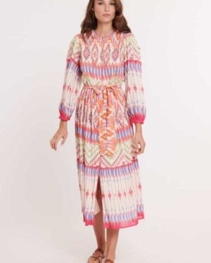 RENE DERHY CLARENCE DRESS - ROSE