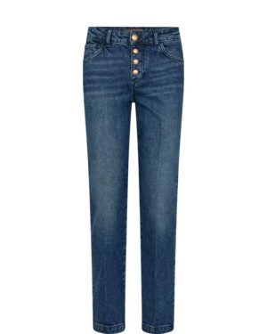 MOS MOSH ASHLEY BUTTON JEANS DARK BLUE