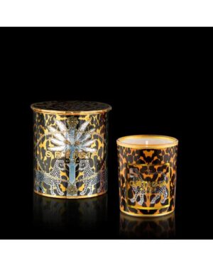 ORTIGIA AMBRA NERA CANDLE DECORATED