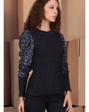 BL^NK DEENA KNITTED TOP
