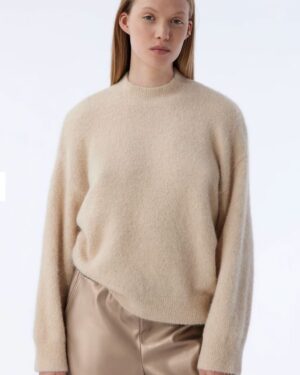 KNIT-TED CHARELLE PULLOVER BEIGE