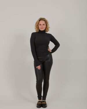 COSTER COPENHAGEN LANA TURTLENECK - BLACK