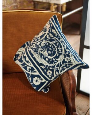 ONE HUNDRED STARS SQUARE CUSHION JAIPUR BLUE