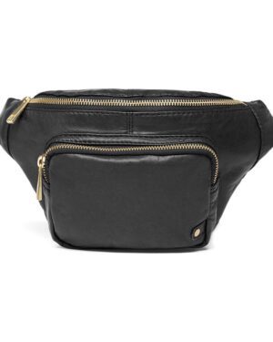 DEPECHE VINTAGE LOOK BUMBAG 13396 BLACK GOLD