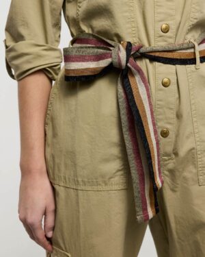 SUMMUM WOMAN KNITTED BELT GREEN LENTIL