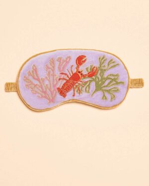 POWDER VELVET EYEMASK LOBSTER BUDDIES LAVENDER