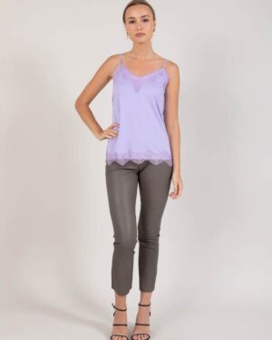 COSTER COPENHAGEN HEART LACE TOP LAVENDER
