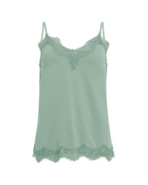 COSTER COPENHAGEN HEART LACE TOP MINT