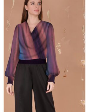 BL^NK LILLIE TOP PINK VELVET