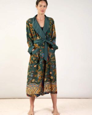 ONE HUNDRED STARS GOWN DRAGON GREEN