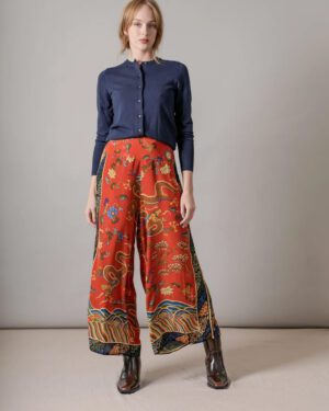 ONE HUNDRED STARS PALAZZO PANT DRAGON RUST