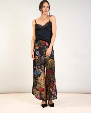 ONE HUNDRED STARS  PALAZZO PANT PRIMULA BLACK