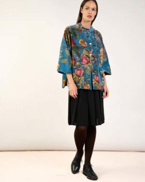 ONE HUNDRED STARS VELVET JACKET PRIMULA TEAL