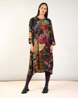 ONE HUNDRED STARS ASYMMETRIC DRESS PRIMULA BLACK