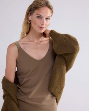 SUMMUM WOMAN REVERSIBLE SINGLET OLIVE