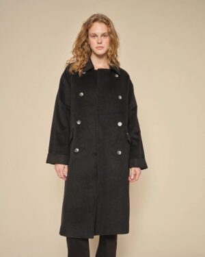 MOS MOSH VENICE WOOL COAT BLACK