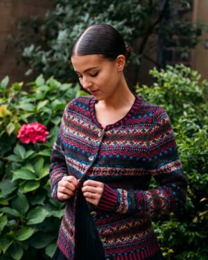 ERIBE WESTRAY CARDIGAN ELDERBERRY