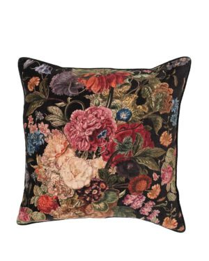 ONE HUNDRED STARS SQUARE CUSHION PRIMULA BLACK