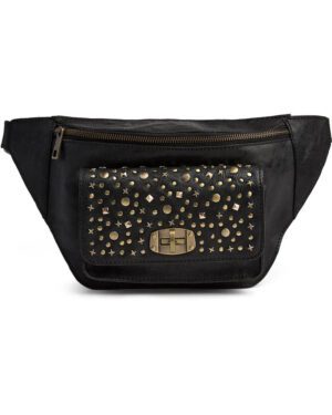 DEPECHE BUMBAG WITH STUDS BLACK