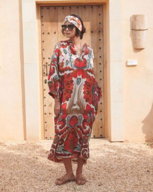 ONE HUNDRED STARS RAGLAN DRESS FIESTA ORANGE