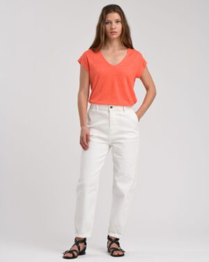 LA FEE MARABOUTEE DAVIA LINEN TEE SUNRISE