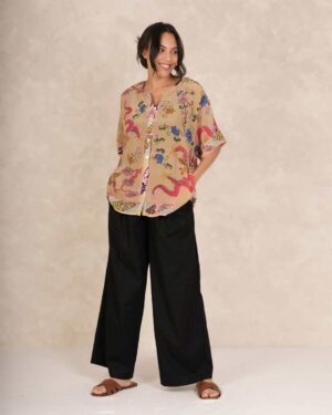 ONE HUNDRED STARS TEA BLOUSE DRAGON SAND