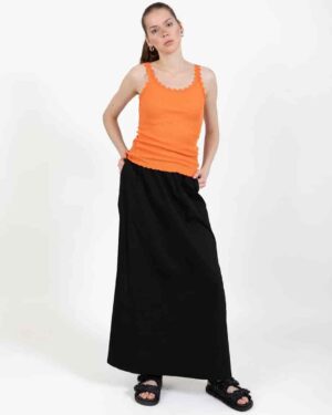 COSTER COPENHAGEN SILK LACE CAMISOLE ORANGE