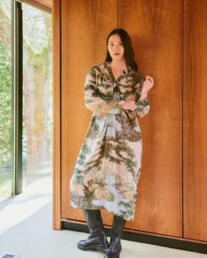 ONE HUNDRED STARS MIDI DRESS RIVERS AND TREES