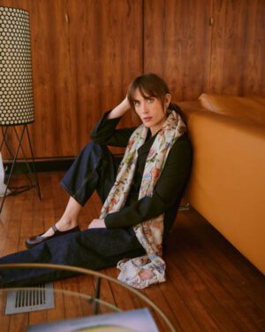 ONE HUNDRED STARS SCARF CORNUCOPIA IVORY