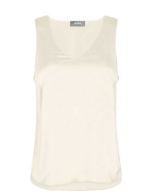 MOS MOSH ASTRID SILK V-NECK ECRU