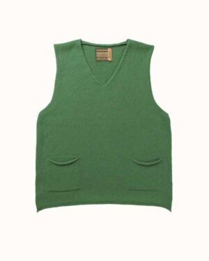 ERIBE CORRY V-NECK TANK TOP WATERCRESS