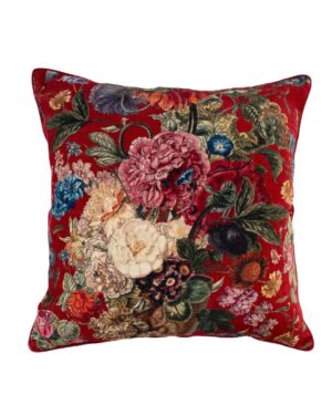 ONE HUNDRED STARS VELVET CUSHION PRIMULA BERRY