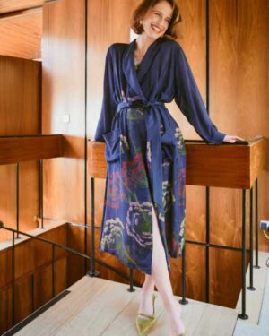 ONE HUNDRED STARS GOWN PARSLEY SEED NAVY