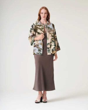 ONE HUNDRED STARS VELVET JACKET RIVERS AND TREES