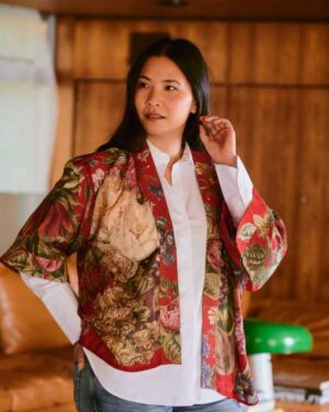 ONE HUNDRED STARS KIMONO PRIMULA BERRY