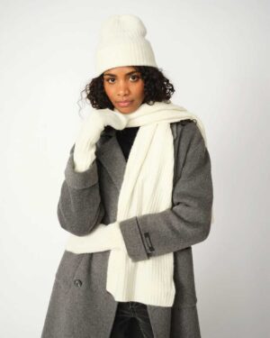 MOS MOSH LORA KNIT SCARF CREAM