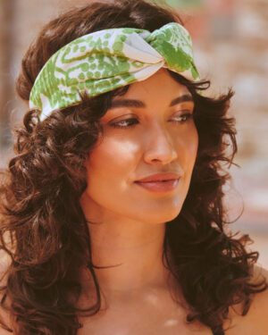 ONE HUNDRED STARS HEADBAND GIANT WILLOW GREEN