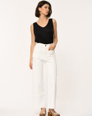 LA FEE MARABOUTEE ELEFAN JEANS WHITE