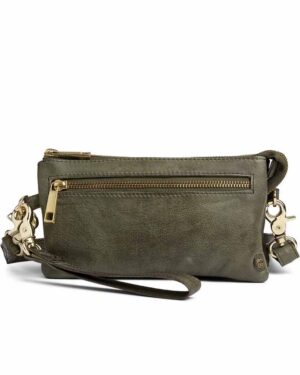 DEPECHE LEATHER BAG 11998 ARMY GREEN