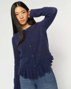 MOS MOSH ALICE KNIT CARDIGAN CROWN BLUE
