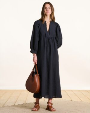 LA FEE MARABOUTEE DEMBO DRESS INK BLUE