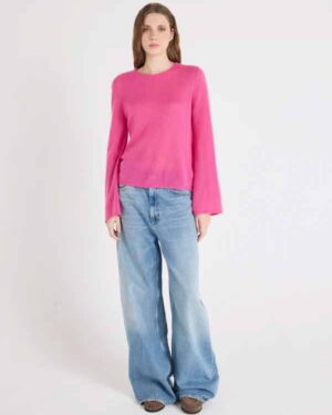 ABSOLUT CASHMERE MAGGIE SWEATER PINK ORCHID