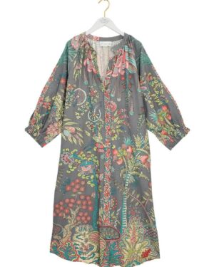 ONE HUNDRED STARS RAGLAN DRESS BOHO GARDEN GREY