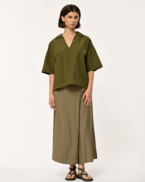 HUMILITY JASMIN BLOUSE MILITARY