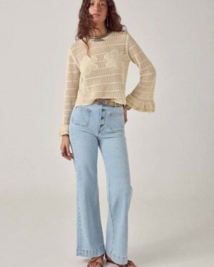 MAISON HOTEL CHARLIE PANT BEACH BLUE