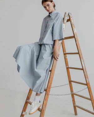 PROJECT AJ117 SKIRT PEARL BLUE